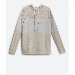 Pink Clover Amina Hooded Brushed Knit Top